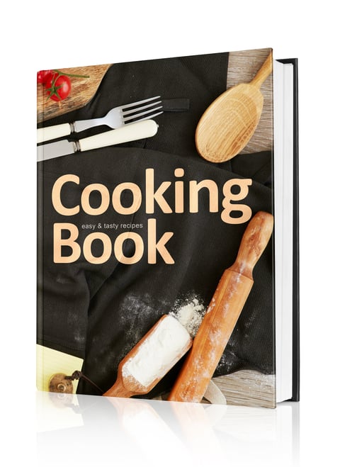 Professionally published hardcover cookbook